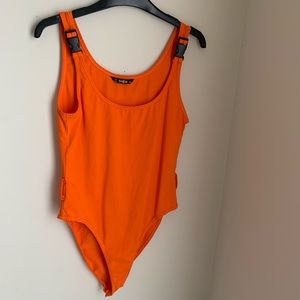 Orange bodysuit
